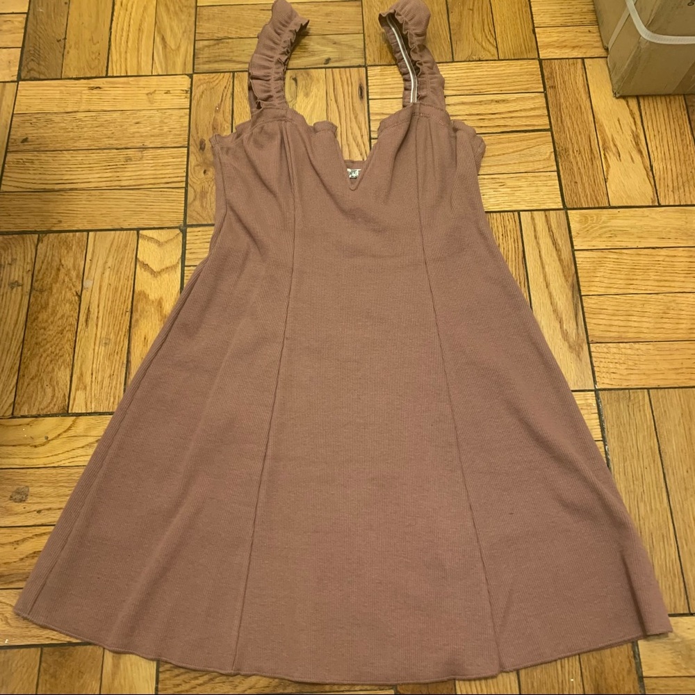 FREE PEOPLE INTIMATELY BLUSH MINI DRESS
